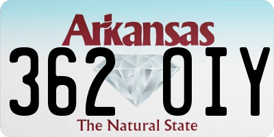 AR license plate 362OIY