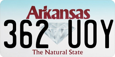 AR license plate 362UOY