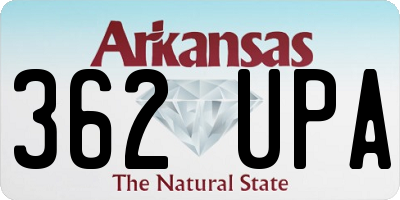 AR license plate 362UPA