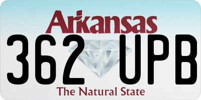 AR license plate 362UPB