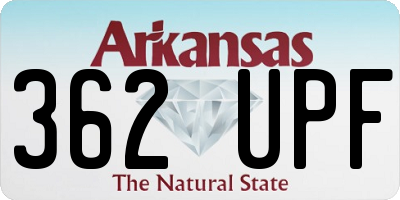 AR license plate 362UPF