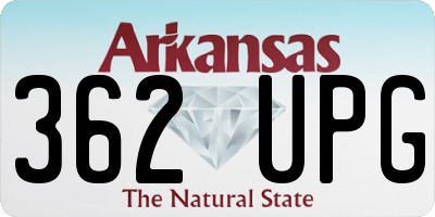 AR license plate 362UPG