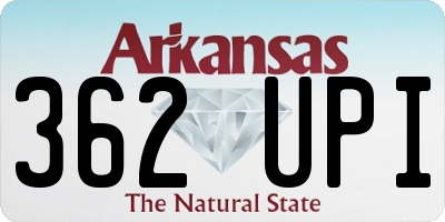 AR license plate 362UPI