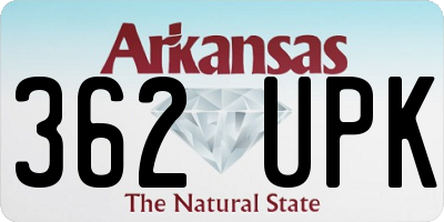 AR license plate 362UPK