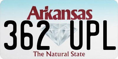 AR license plate 362UPL