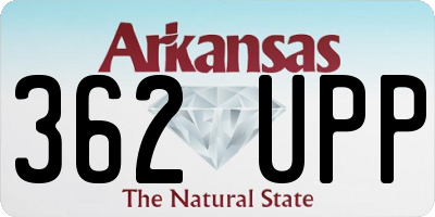 AR license plate 362UPP