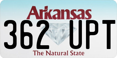 AR license plate 362UPT