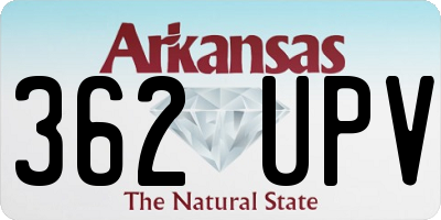 AR license plate 362UPV