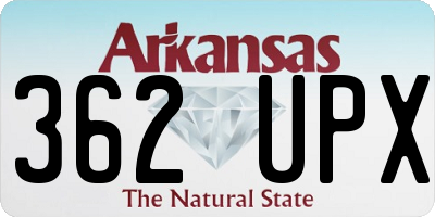 AR license plate 362UPX
