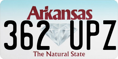 AR license plate 362UPZ