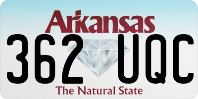 AR license plate 362UQC