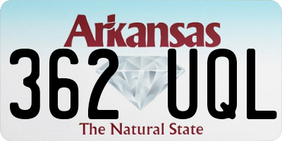 AR license plate 362UQL