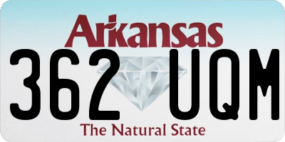 AR license plate 362UQM