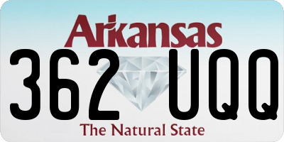 AR license plate 362UQQ