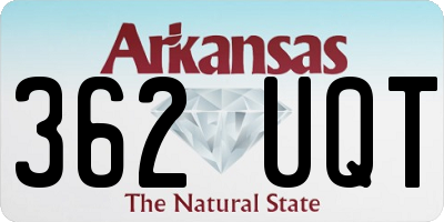 AR license plate 362UQT