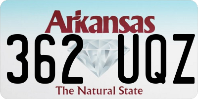 AR license plate 362UQZ
