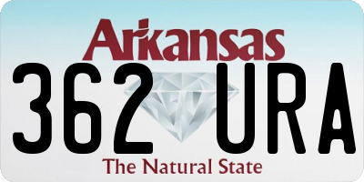 AR license plate 362URA