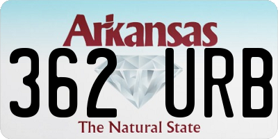 AR license plate 362URB