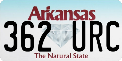 AR license plate 362URC