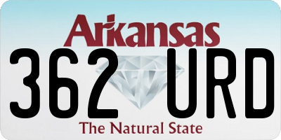 AR license plate 362URD