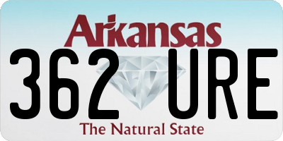 AR license plate 362URE