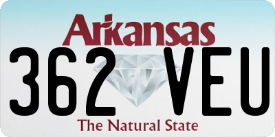 AR license plate 362VEU