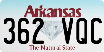 AR license plate 362VQC