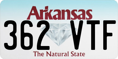 AR license plate 362VTF