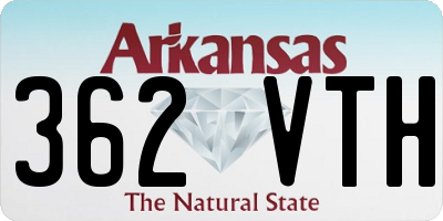 AR license plate 362VTH