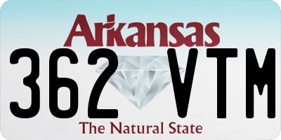 AR license plate 362VTM