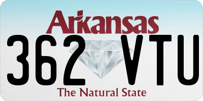 AR license plate 362VTU