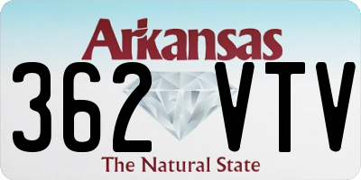 AR license plate 362VTV