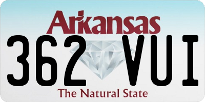 AR license plate 362VUI
