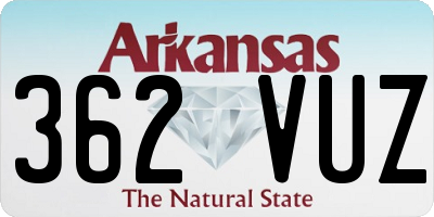 AR license plate 362VUZ