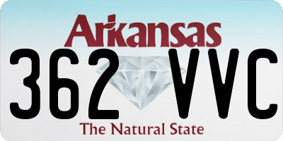 AR license plate 362VVC