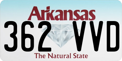 AR license plate 362VVD