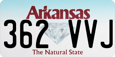 AR license plate 362VVJ