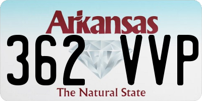 AR license plate 362VVP
