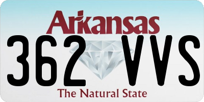 AR license plate 362VVS