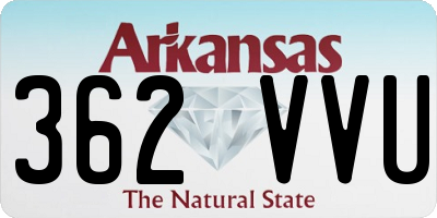 AR license plate 362VVU