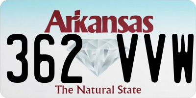 AR license plate 362VVW