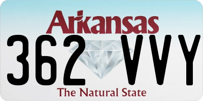 AR license plate 362VVY