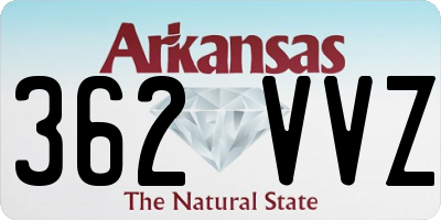 AR license plate 362VVZ