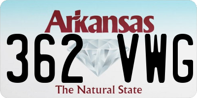 AR license plate 362VWG