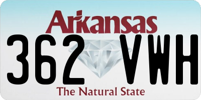 AR license plate 362VWH