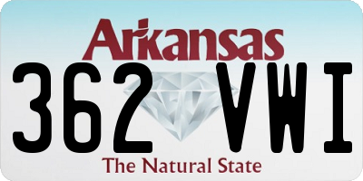 AR license plate 362VWI