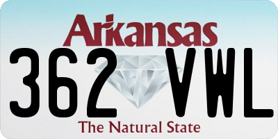 AR license plate 362VWL