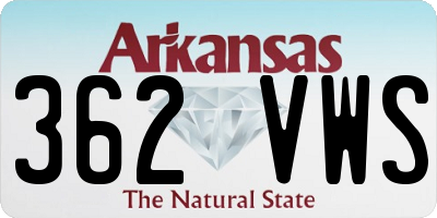 AR license plate 362VWS