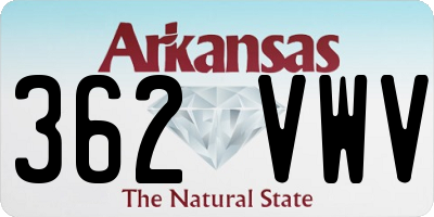 AR license plate 362VWV