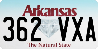 AR license plate 362VXA